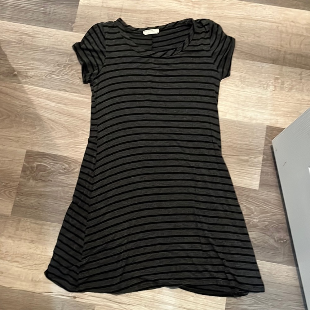 Black and gray dress